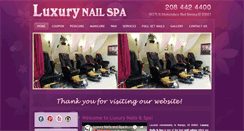 Desktop Screenshot of luxurynailspanampa.com