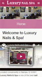 Mobile Screenshot of luxurynailspanampa.com